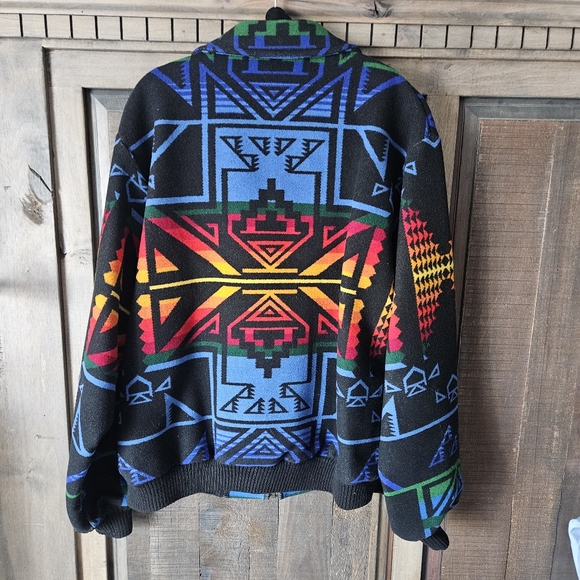 Pendleton Multicolor Geometric Bomber Jacket - Picture 5 of 6